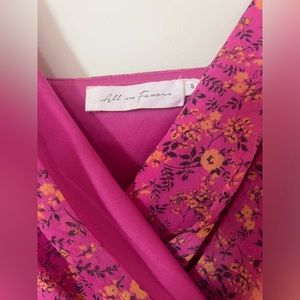 All in favor pink dress